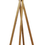 Kapstok van bamboe met 4 haken
