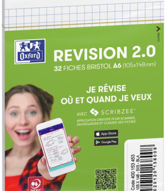 Oxford Kartonnen Index-/Studiehulpkaarten A6 Blanco