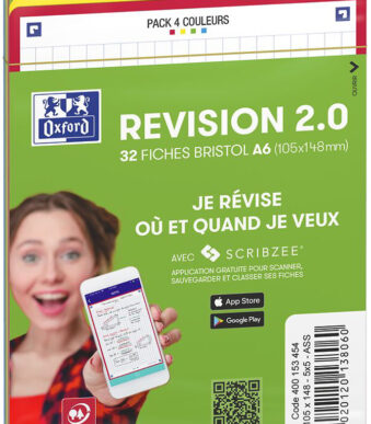 Oxford gekleurde kantlijnkaarten revisie 2.0, A6-formaat