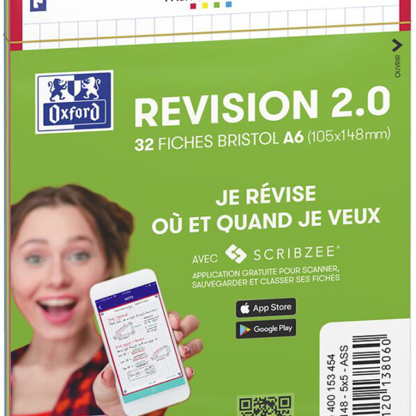 Oxford gekleurde kantlijnkaarten revisie 2.0, A6-formaat