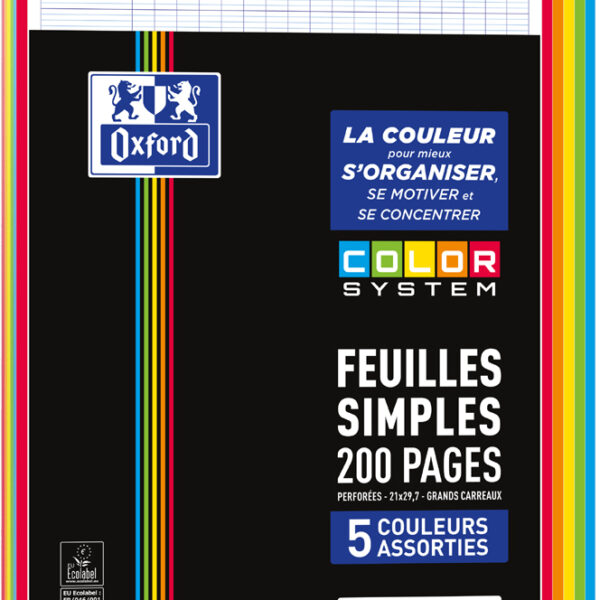 Oxford Gekleurde Gelinieerde Schriften, A4