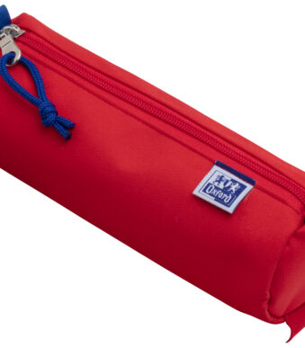 Oxford stofdoekhouder, polyester, rond, groot, rood