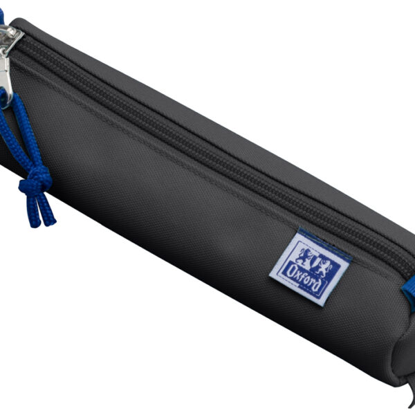 Oxford afvalrolhouder, polyester, rond, klein, zwart