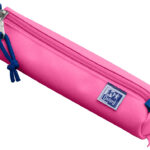 Oxford slordige rol, polyester, rond, klein, roze