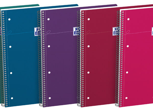 Oxford collegeblok Smart Intense, DIN A4+, Seyès, kleuren assorti