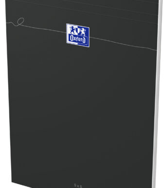Oxford notitieblok Smart, DIN A4, geruit, 80 vel, zwart