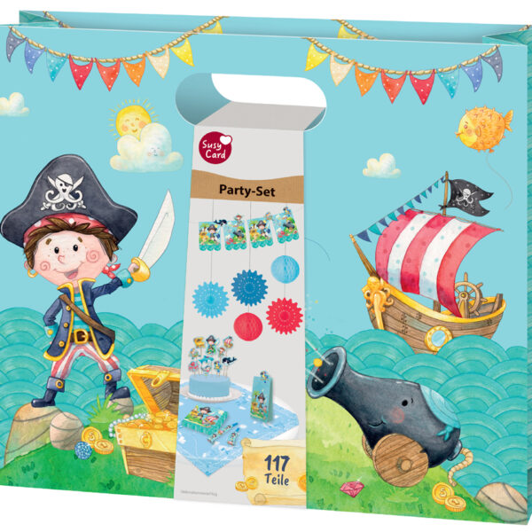 Susy Card Partyset 'Klein Piratenje', 117 stuks