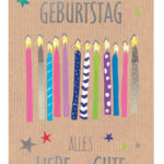 Mini-wenskaart 'Kaarsen'