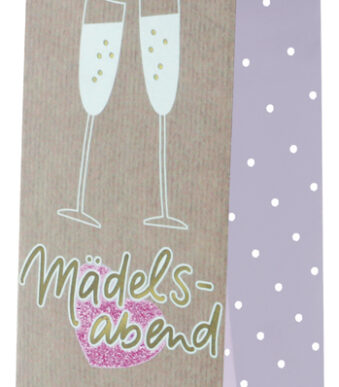SUSY CARD Flaschentüte 'Mädelsabend', für 1 Flasche