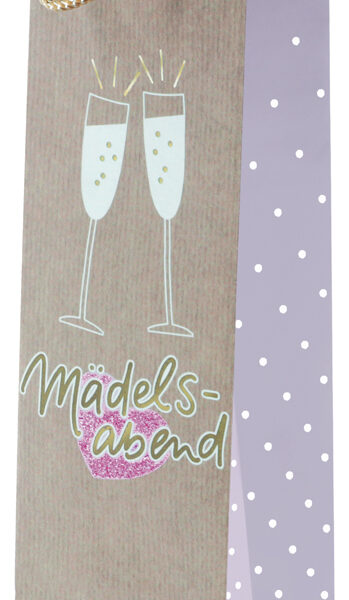 SUSY CARD Flaschentüte 'Mädelsabend', für 1 Flasche