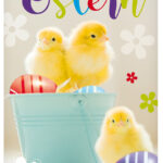 Paaswenskaart '3 kuikentjes'