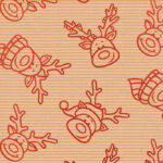 Kerstcadeaupapier 'Rendier Rudolf'