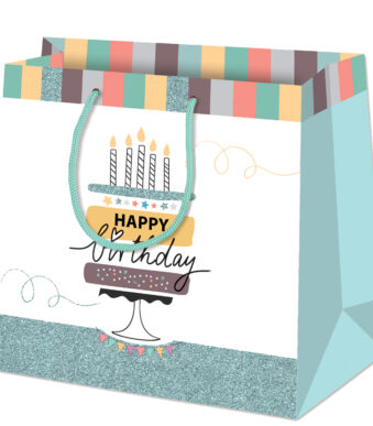 Cadeau-tuit 'Blije Eco Verjaardag Taart', middelmaat