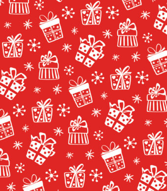 Cadeaupapier 'Rode geschenken'