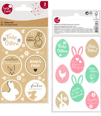 Susy kaart lente- en paasstickers