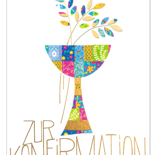 Communie-/vormselkaart 'Mozaïekkelk'