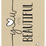 Hartjeswenskaart 'Bee yourself'