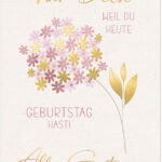 Grote verjaardagskaart Bloem