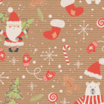 Kerstcadeaupapier 'Crazy Christmas'