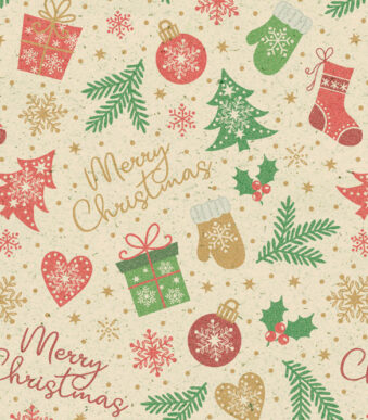 Cadeaupapier 'Eenvoudig Kerstmis'