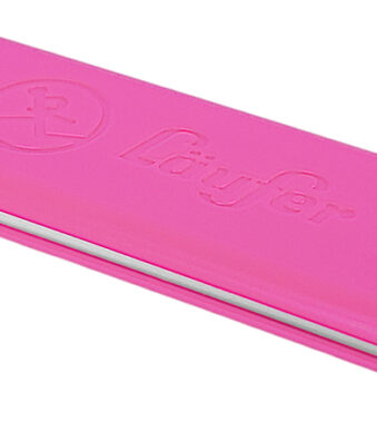 Loopvlak kunststof gummetje zakformaat 2, roze.