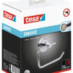 Chromen toiletrolhouder met plakstrip