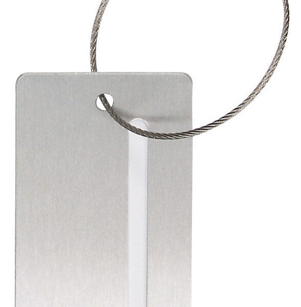 Aluminium bagage-etiket met venster