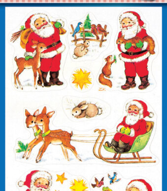 Avery knutselstickers kerstman