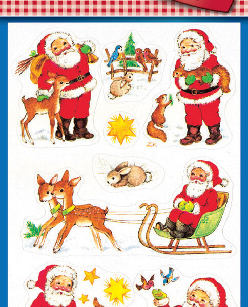 Avery knutselstickers kerstman