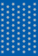 Herma kerstster-stickers 'Sterren', 8 mm, zilver