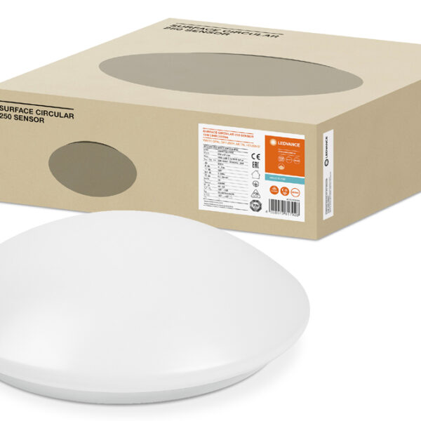 Ledlamp wand- en plafondmontage rondevorm met sensor