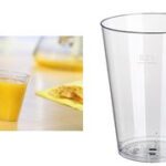 Plastic drinkbekers PS 0,1 liter transparant 40 stuks