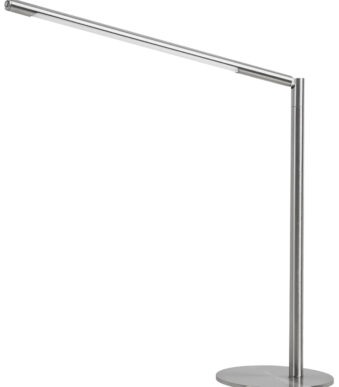 LED-bureaulamp 'Aura', voetstuk, zilverkleurig