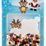 Hama strijkkralen midi 'Kerst', op kaartendrager.