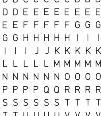 Herma letters-stickers A-Z, folie zwart, 5 mm hoog