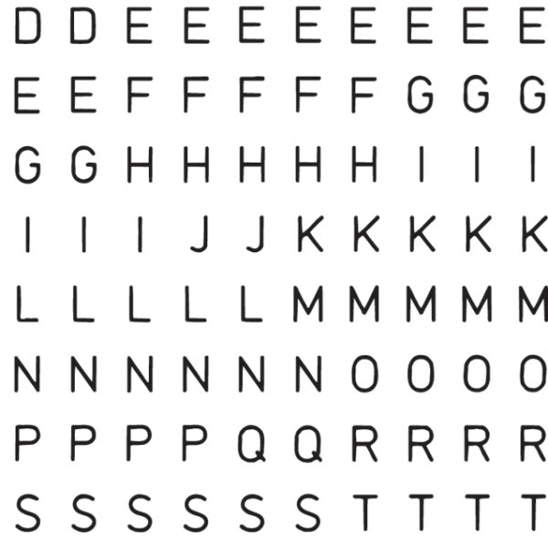 Herma letters-stickers A-Z, folie zwart, 5 mm hoog