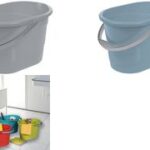 Zware grijze ovale emmer van 13 liter