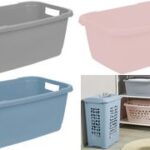 Wasmand 'aenna', breedte: 650 mm, noordse roze kleur