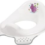 Toiletbrilverkleiner voor kinderen 'ewa nijlpaard', wit