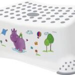 Krukje voor kinderen 'Tomek de Hippo', wit met opdruk