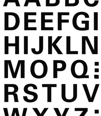 HERMA Letters Stickers A-Z, Folie zwart, 15 mm hoog