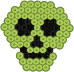 Hama strijkkralen midi 'Griezelig/Nachtlichtgevend', in blisterverpakking.