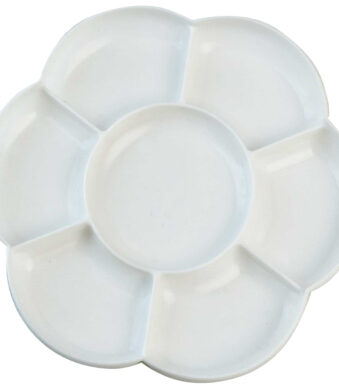 Kleurmengtablet SOLO Goya, kunststof, rond, wit