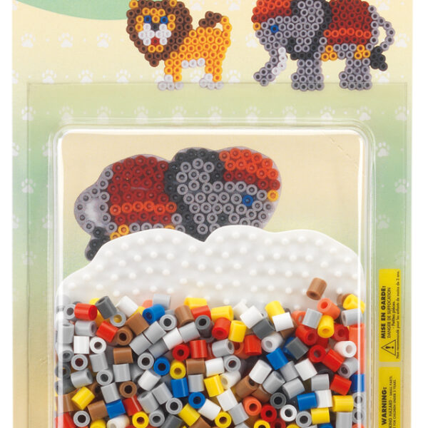 Strijkkralen midi 'Olifant/Leeuw', op kaart