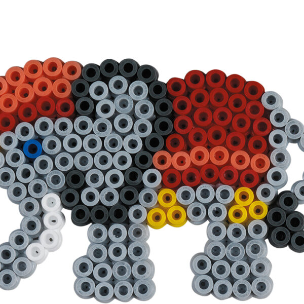 Strijkkralen midi 'Olifant/Leeuw', op kaart