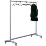 Plastic kledinghangers, zwart