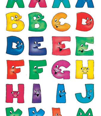 Letterlijke vertaling: HERMA Stickervellen A-Z, Papier, vrolijke gezichtjes Kernachtige Nederlandse