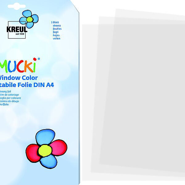 Speciale folie voor raamversiering Mucki, A4 formaat