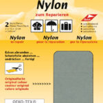 Reparatiepleisters van nylon, zelfklevend, grijs