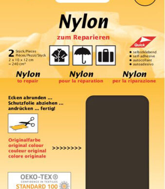 Zelfklevende nylon-reparatielapjes, bruin